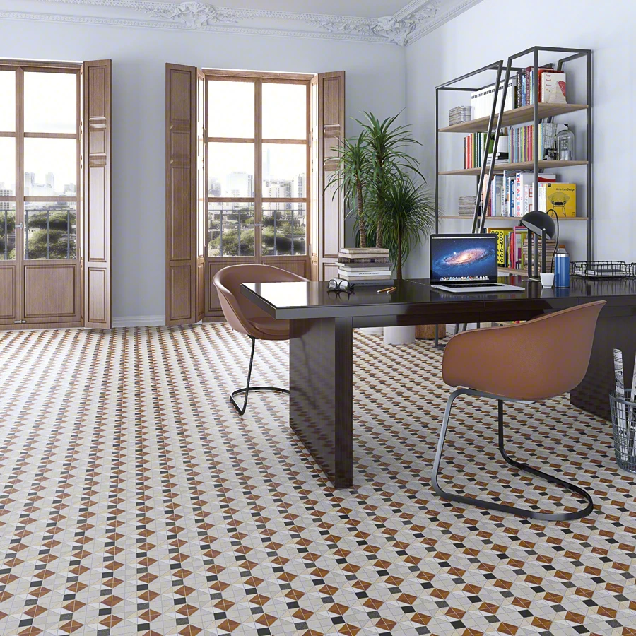 Плитка керамогранитная Seine Bercy-R Rojizo RECT 200x200x8 Vives Плитка керамогранитная Seine Bercy-R Rojizo RECT 200x200x8 Vives