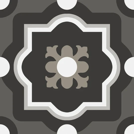 Плитка керамогранитная CSAPBW0420 Patchwork B&W 04 200x200x10 Sant'agostino
