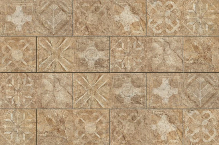 Плитка фасадна Torstone Brown Decor 148x300x9 Cerrad