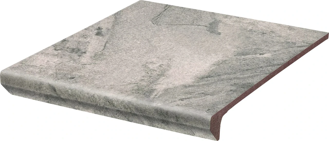 Сходинка з капіносом пряма Mattone Pietra Grafit 300x330 Paradyz