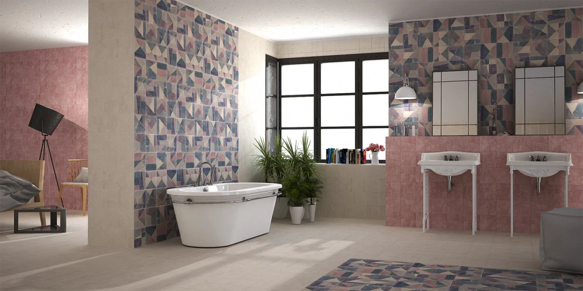 Плитка стінова Cementine Rosso 200x200 Mainzu Плитка стінова Cementine Rosso 200x200 Mainzu