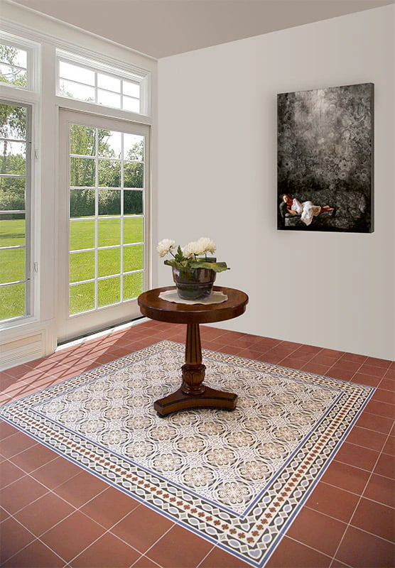 Плитка керамогранитная Victorian Rojo 200x200x9 Mainzu Плитка керамогранитная Victorian Rojo 200x200x9 Mainzu