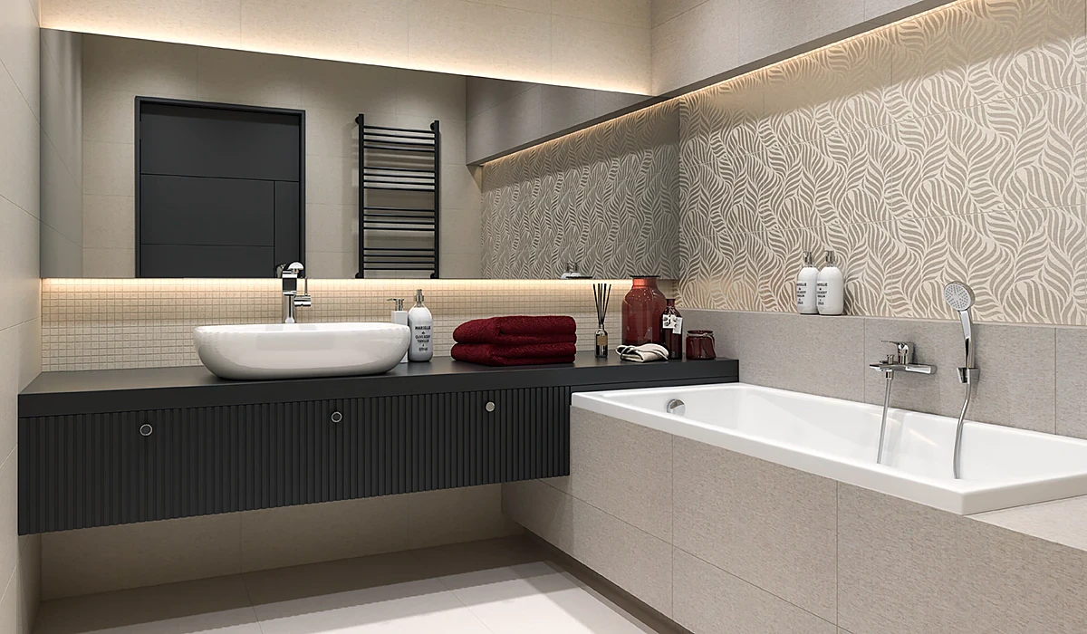 Плитка керамогранитная Symetro Beige 600x600x9,5 Paradyz