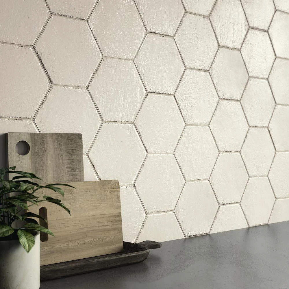 Плитка керамогранітна RGKX Eden Esagona Bianco 182x210 Ragno Плитка керамогранітна RGKX Eden Esagona Bianco 182x210 Ragno