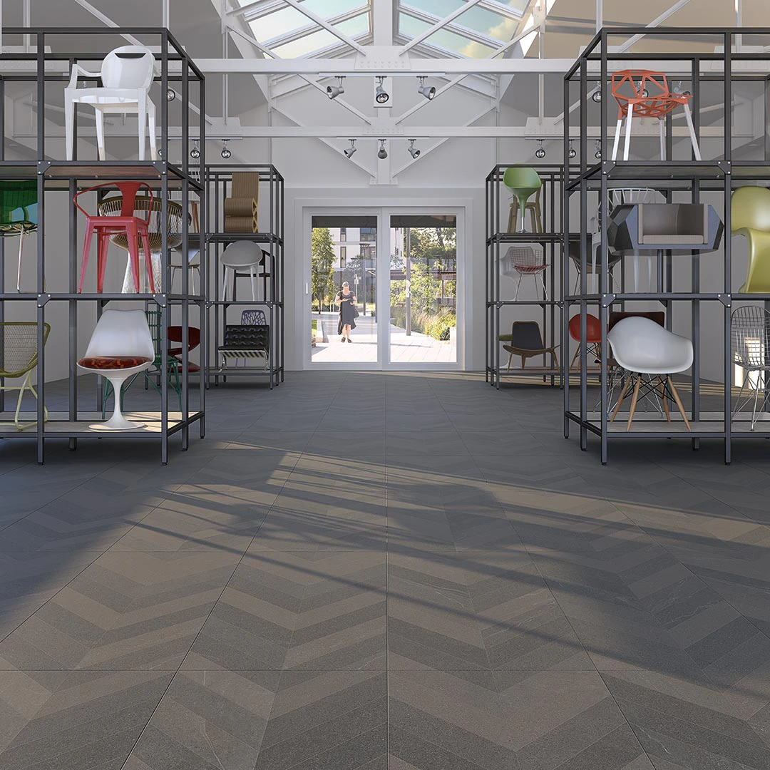 Плитка керамогранитная Seine Risle-R Basalto RECT 600x1200x11 Vives Плитка керамогранитная Seine Risle-R Basalto RECT 600x1200x11 Vives