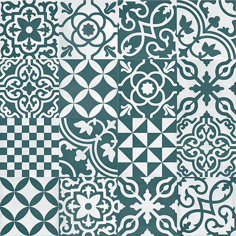 Плитка керамогранитная R7H4 Contrasti Ottanio Decor Mix 200x200x10 Ragno