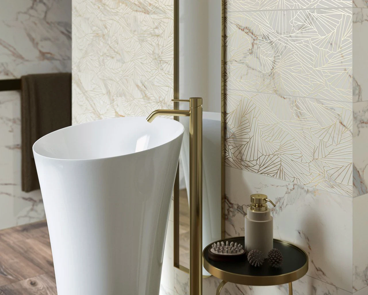 Декор Serene Bianco Inserto 250x750x9 Paradyz Декор Serene Bianco Inserto 250x750x9 Paradyz