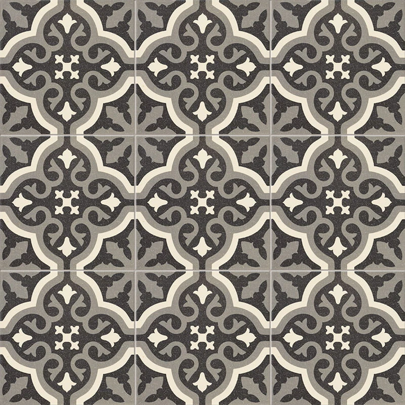 Плитка керамогранітна Centro Florentine Black 200x200x9 Mainzu