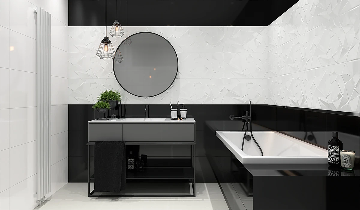 Плитка стеновая Synergy Nero B STR 300x600x9 Paradyz Плитка стеновая Synergy Nero B STR 300x600x9 Paradyz