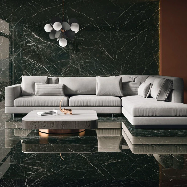 Плитка керамогранітна Desire Black SZKL RECT SOFT 1198x2798 Paradyz Плитка керамогранітна Desire Black SZKL RECT SOFT 1198x2798 Paradyz