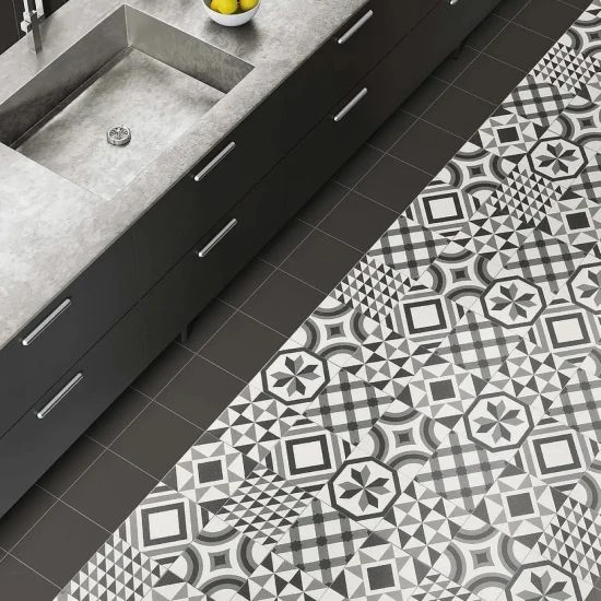 Плитка керамогранітна Riga Black 200x200 Mainzu Плитка керамогранітна Riga Black 200x200 Mainzu