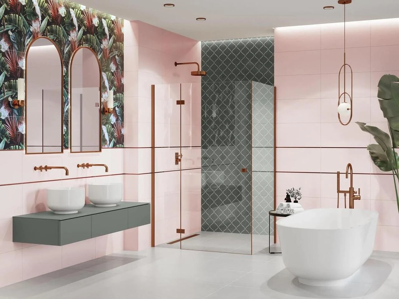 Плитка стінова CCR48-1 Perla Pink RECT 300x600x8,5 Ceramika Color Плитка стінова CCR48-1 Perla Pink RECT 300x600x8,5 Ceramika Color