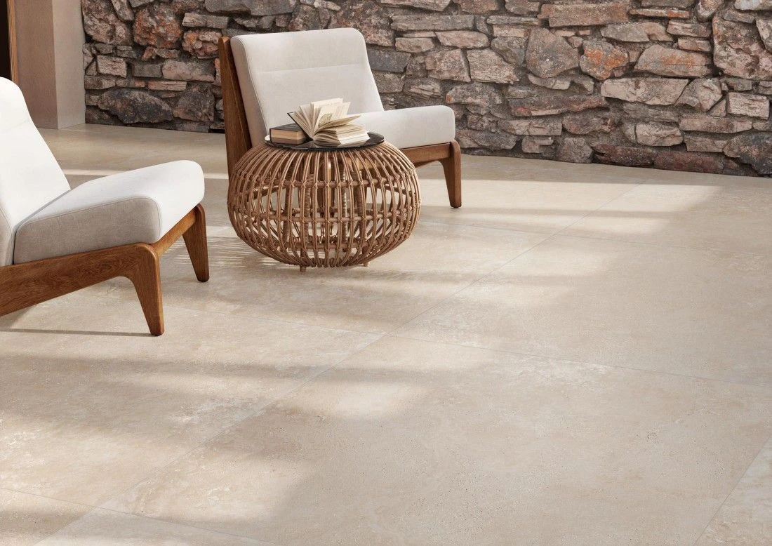 Плитка керамогранітна Travertino Beige Cross R10 RECT 600x1200 Ragno Плитка керамогранітна Travertino Beige Cross R10 RECT 600x1200 Ragno