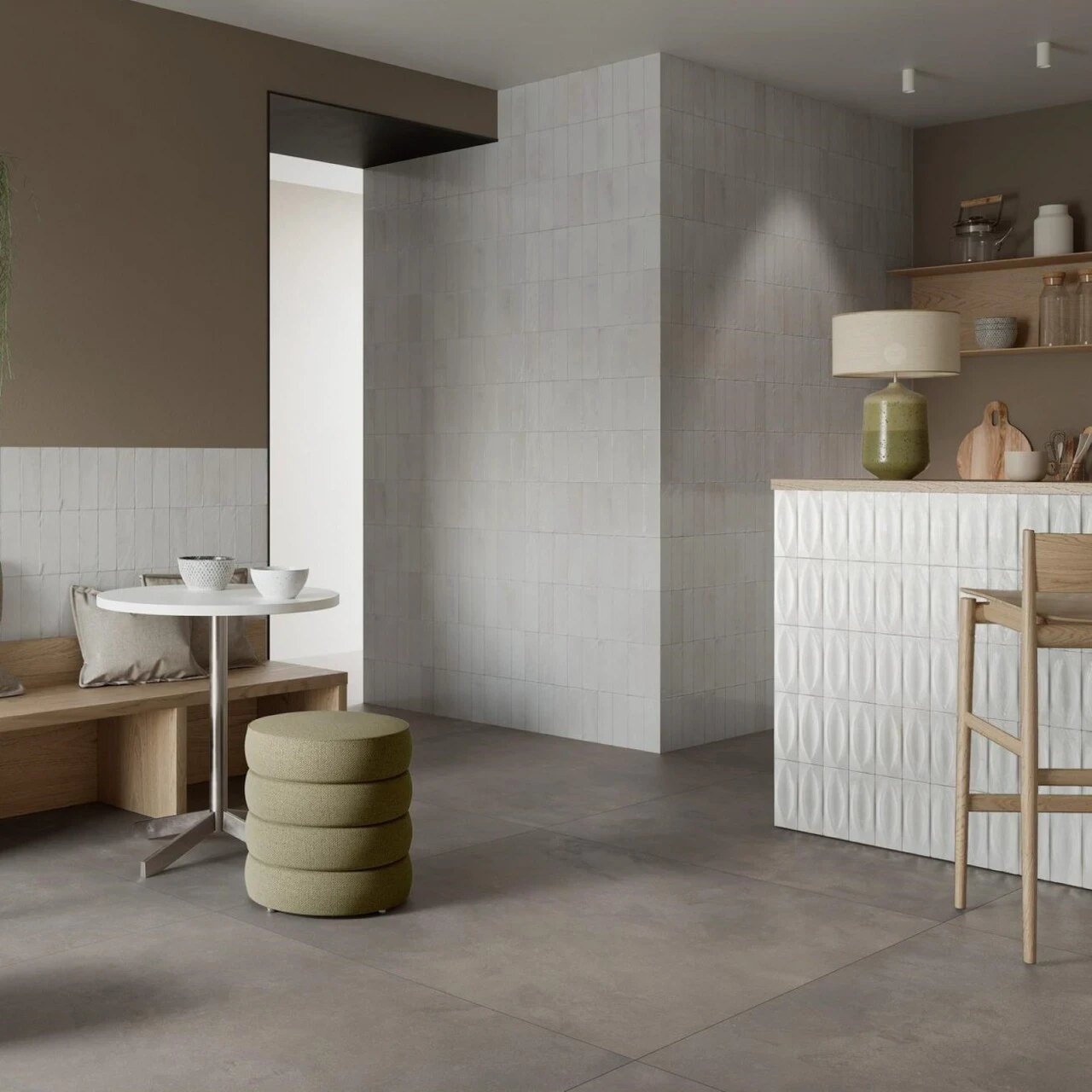 Плитка стінова R8HF Gleeze Bianco Eye STR 75x200 Ragno Плитка стінова R8HF Gleeze Bianco Eye STR 75x200 Ragno