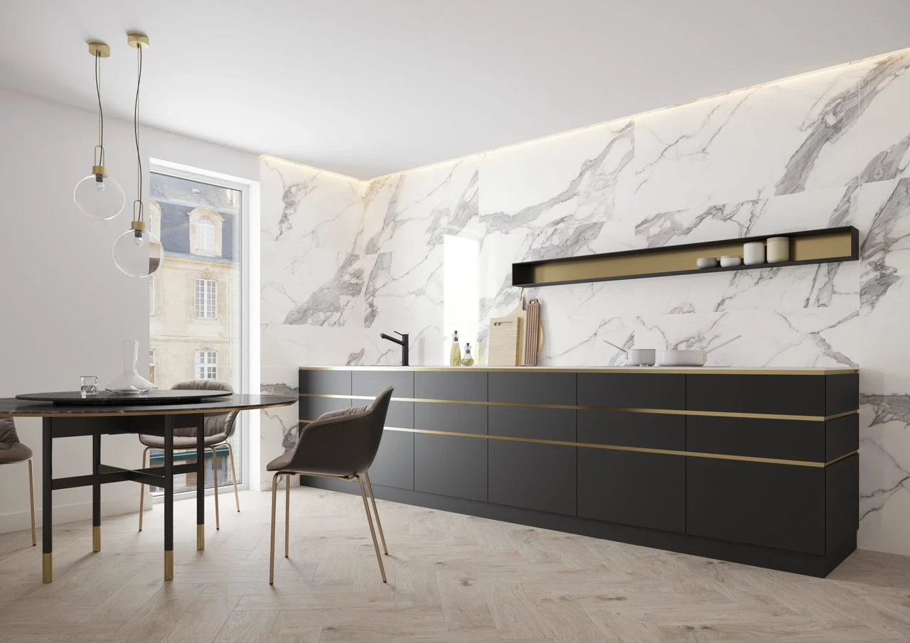 Плитка керамогранітна Calacatta White RECT 1197x1197x8 Cerrad Плитка керамогранітна Calacatta White RECT 1197x1197x8 Cerrad