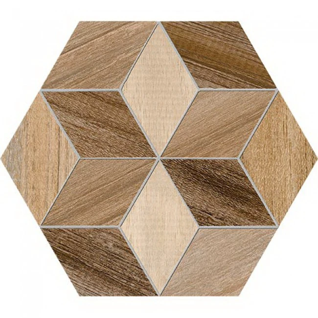 Плитка керамогранитная Hexagono Freret Multicolor 230x266x9 Vives