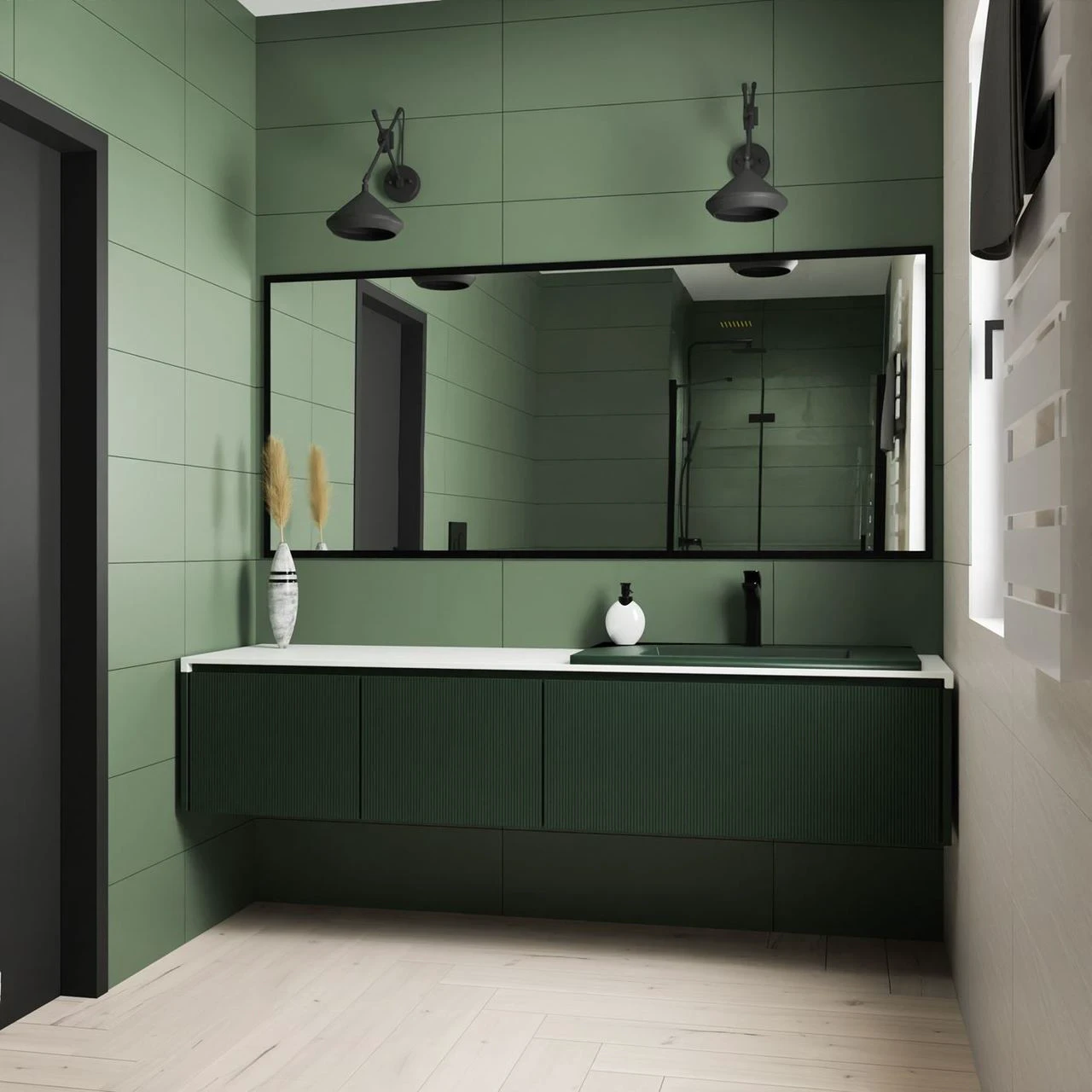 Плитка стеновая Nightwish Green RECT 250x750x9 Paradyz Плитка стеновая Nightwish Green RECT 250x750x9 Paradyz