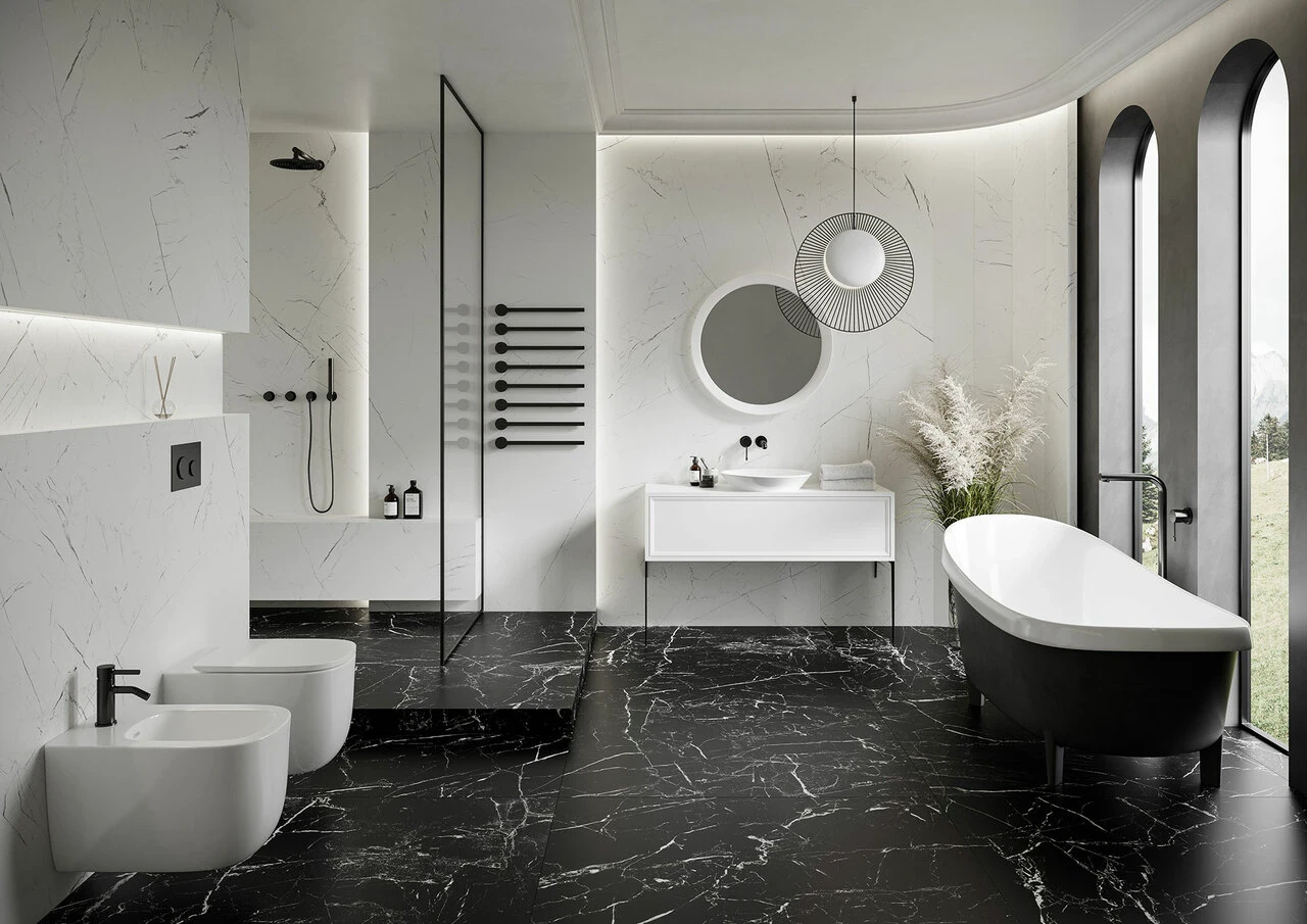 Плитка керамогранітна Marmo Thassos White RECT 797x1597x8 Cerrad Плитка керамогранітна Marmo Thassos White RECT 797x1597x8 Cerrad