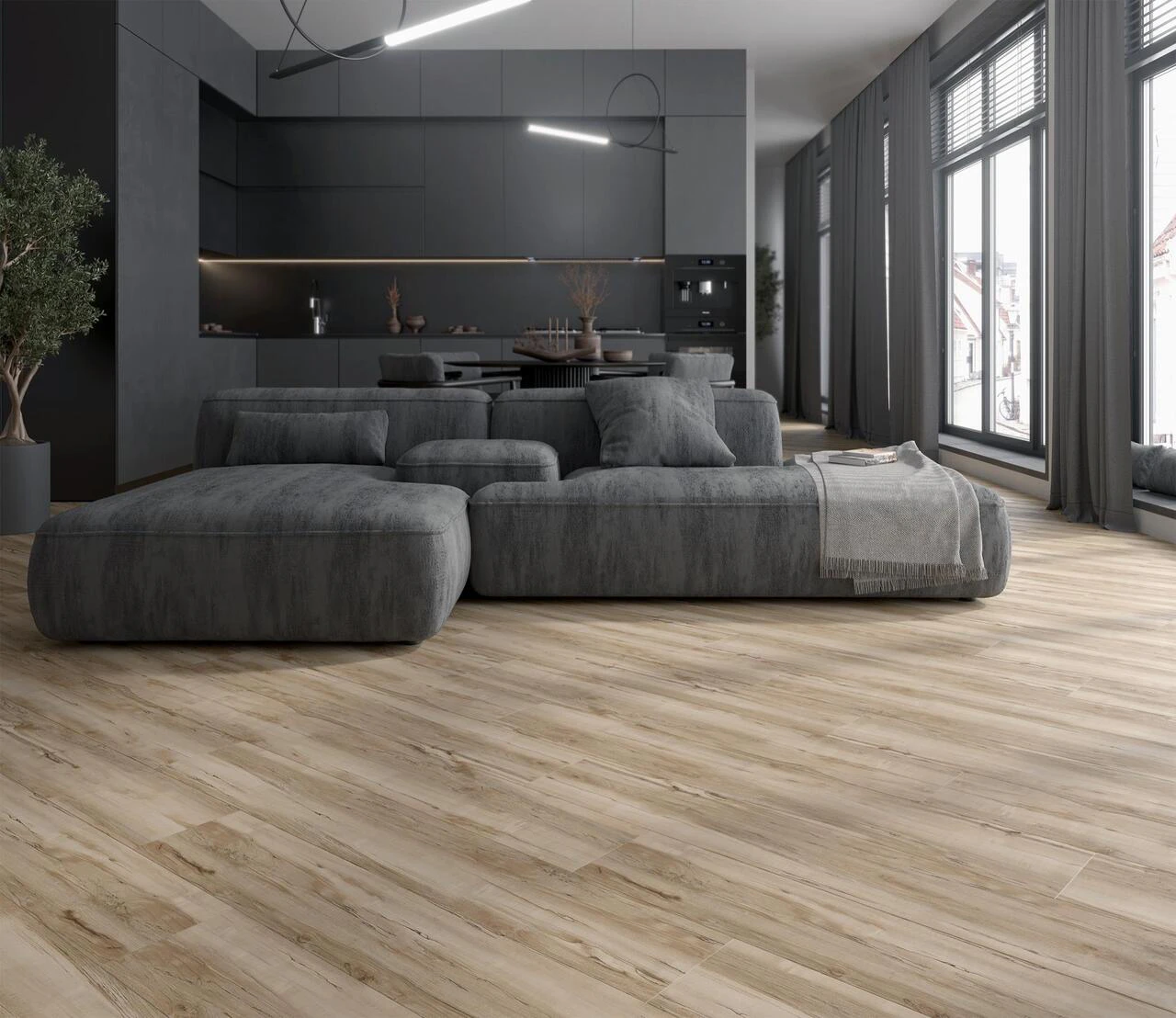 Плитка керамогранітна Artwood Світло-коричневий 200x1200 Intercerama Плитка керамогранітна Artwood Світло-коричневий 200x1200 Intercerama