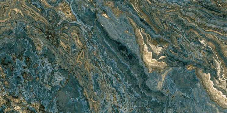 Плитка керамогранітна Agate Blue B POL 595,5x1193 Aparici