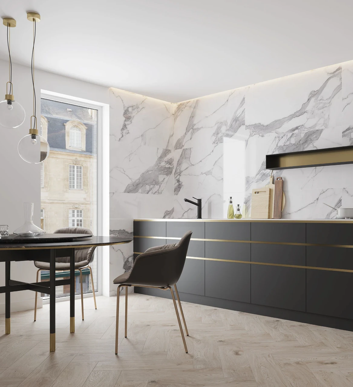 Цоколь Calacatta White 80x597x8 Cerrad Цоколь Calacatta White 80x597x8 Cerrad
