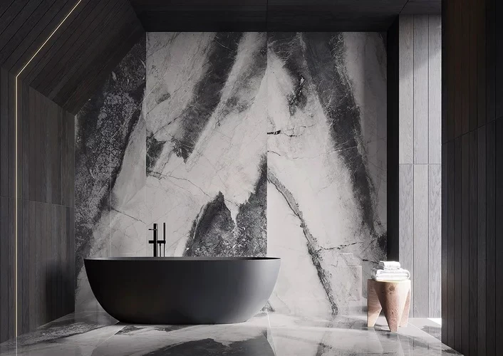 Плитка керамогранітна Deus Symphony Black SZKL RECT POL 1198x2798 Paradyz Плитка керамогранітна Deus Symphony Black SZKL RECT POL 1198x2798 Paradyz