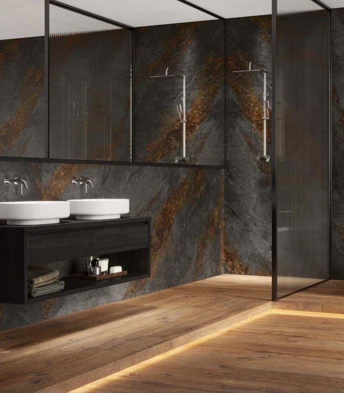 Плитка керамогранітна Auric Graphite RECT 597x1197x8 Cerrad Плитка керамогранітна Auric Graphite RECT 597x1197x8 Cerrad