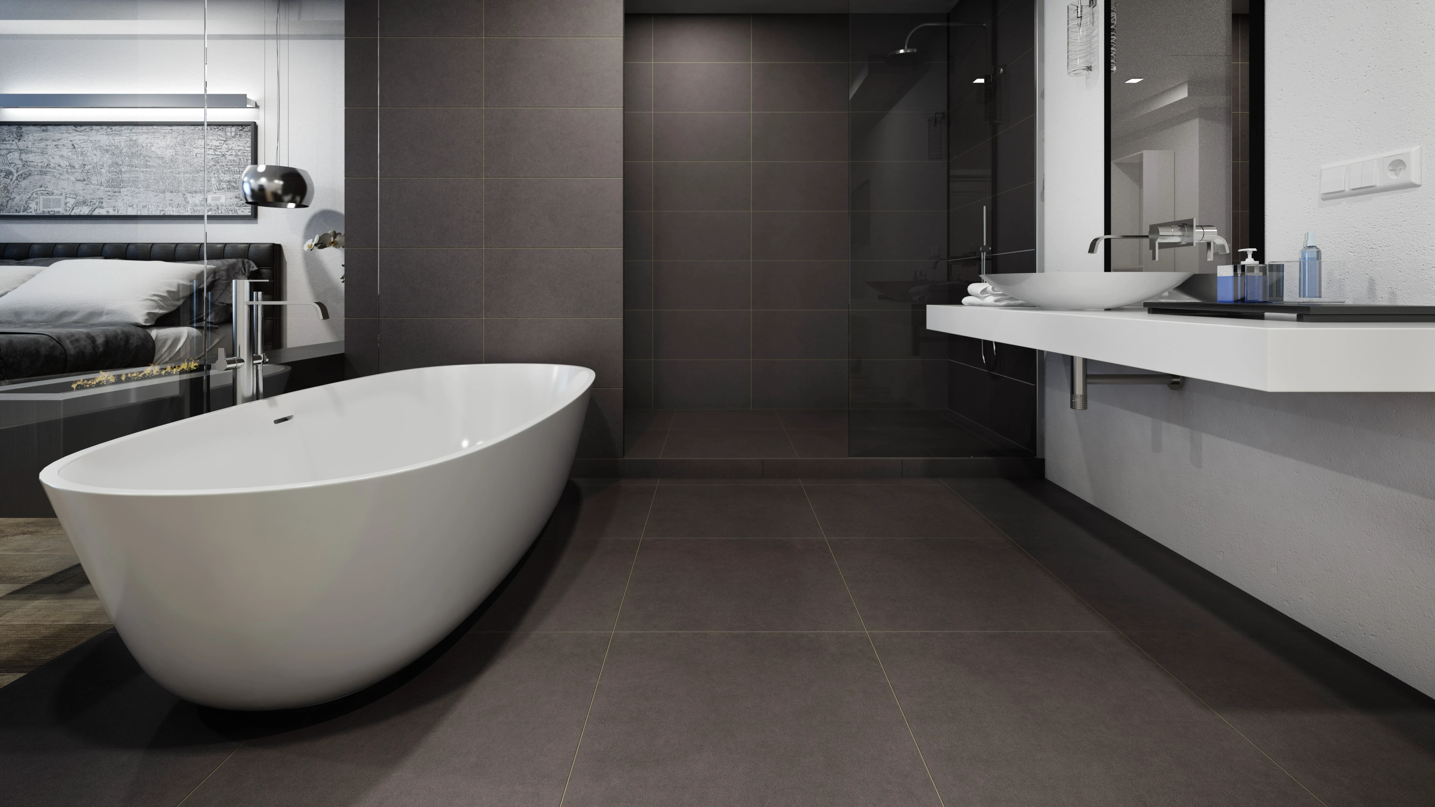 Плитка керамогранитная Intero Nero RECT 298x598x9 Paradyz Плитка керамогранитная Intero Nero RECT 298x598x9 Paradyz