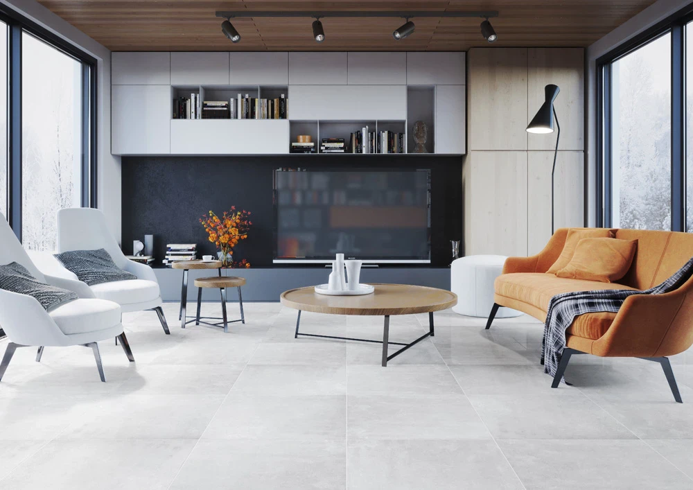 Плитка керамогранітна Tassero Bianco RECT 597x597x8,5 Cerrad Плитка керамогранітна Tassero Bianco RECT 597x597x8,5 Cerrad