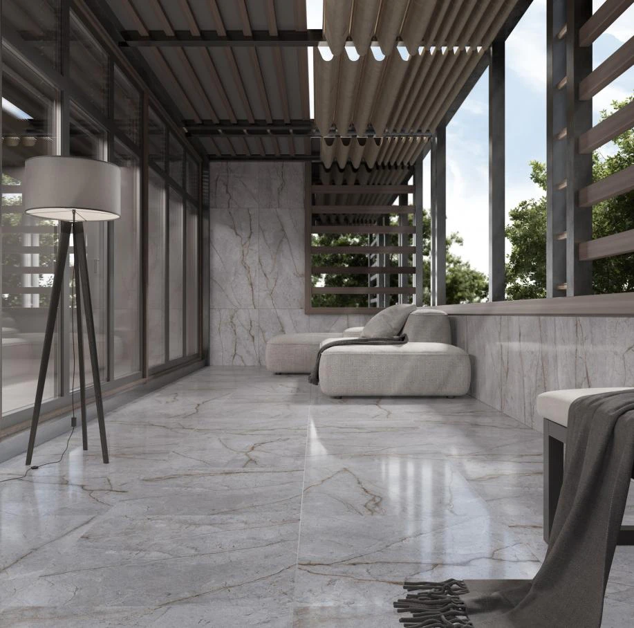 Плитка керамогранітна Luxor Темно-сірий POL 600x1200x8 Intercerama Плитка керамогранітна Luxor Темно-сірий POL 600x1200x8 Intercerama