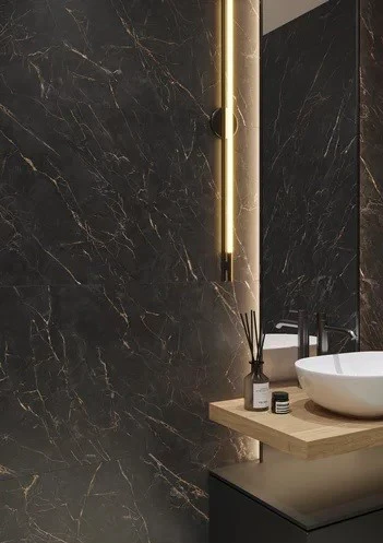 Плитка керамогранітна Carrastone Black RECT 598x1198x8 Paradyz Плитка керамогранітна Carrastone Black RECT 598x1198x8 Paradyz