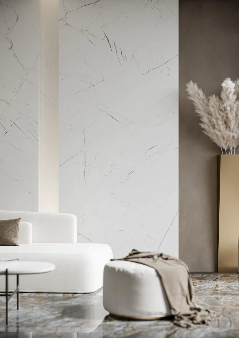 Плитка керамогранітна Marmo Thassos White RECT 797x797x8 Cerrad Плитка керамогранітна Marmo Thassos White RECT 797x797x8 Cerrad