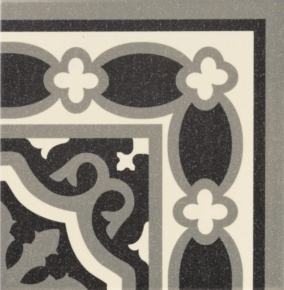 Плитка керамогранітна Esquina Florentine Black 200x200x9 Mainzu