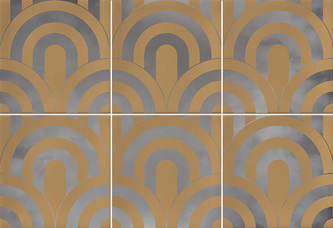 Декор Hanami Takada Caramelo Plata 230x335x9,1 Vives